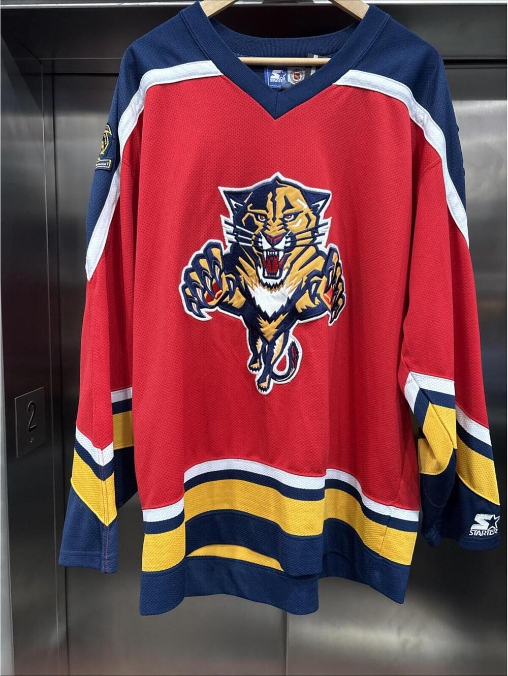 90’s Florida Panthers Stitched NHL Hockey Starter Jersey